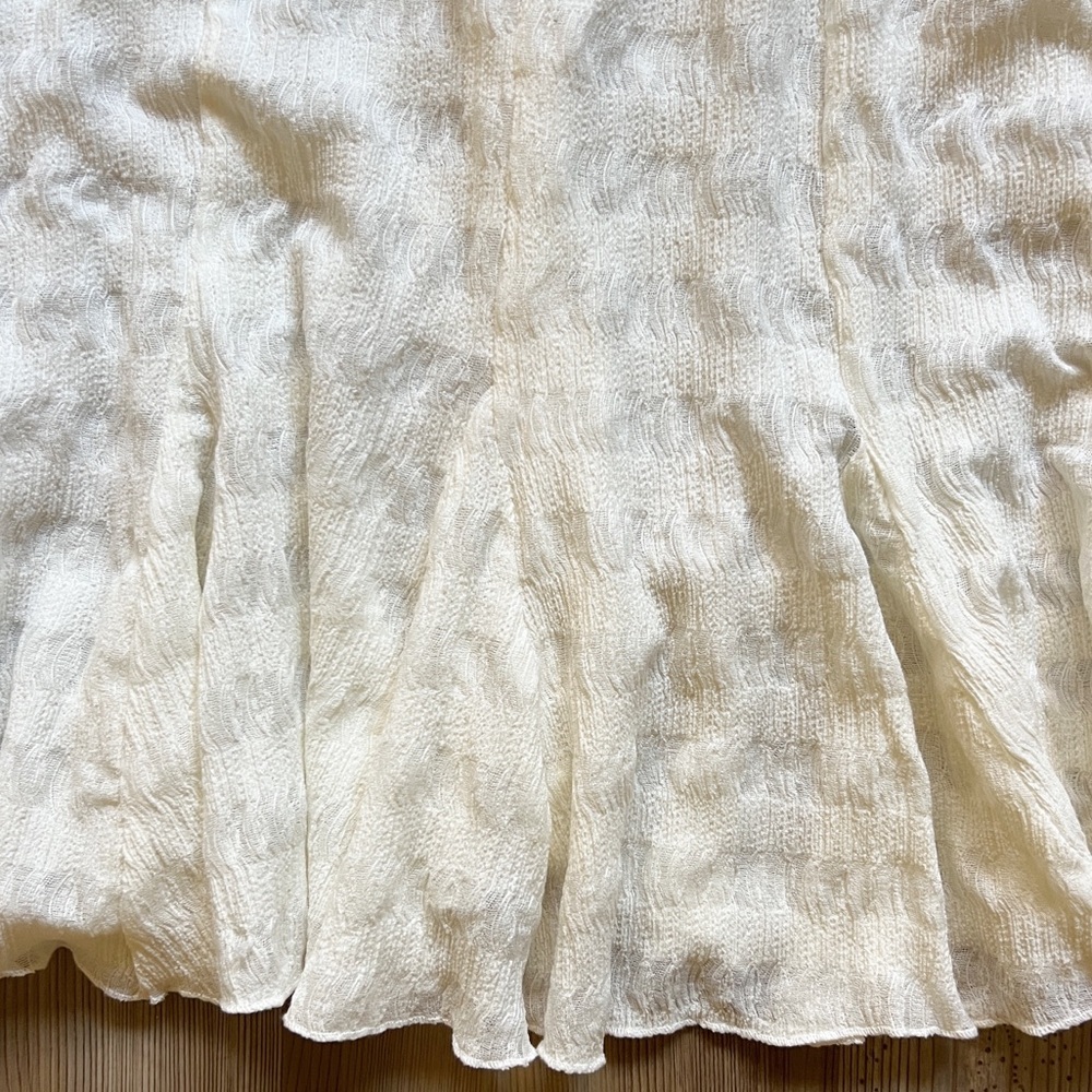 NWOT Anthropologie Long-Sleeve Button-Front Textured Blouse - Picture 10 of 12